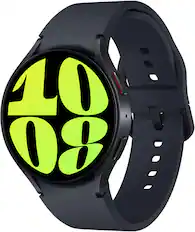 Front. Samsung - Galaxy Watch6 Aluminum Smartwatch 44mm BT - Graphite.