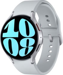 Samsung - Galaxy Watch6 Aluminum Smartwatch 44mm BT - Silver - Front_Zoom