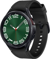 Samsung - Galaxy Watch6 Classic Stainless Steel Smartwatch 47mm BT - Black - Front_Zoom