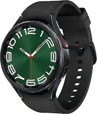 Front. Samsung - Galaxy Watch6 Classic Stainless Steel Smartwatch 47mm BT - Black.