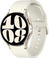 Samsung - Galaxy Watch6 Aluminum Smartwatch 40mm BT - Cream - Front_Zoom