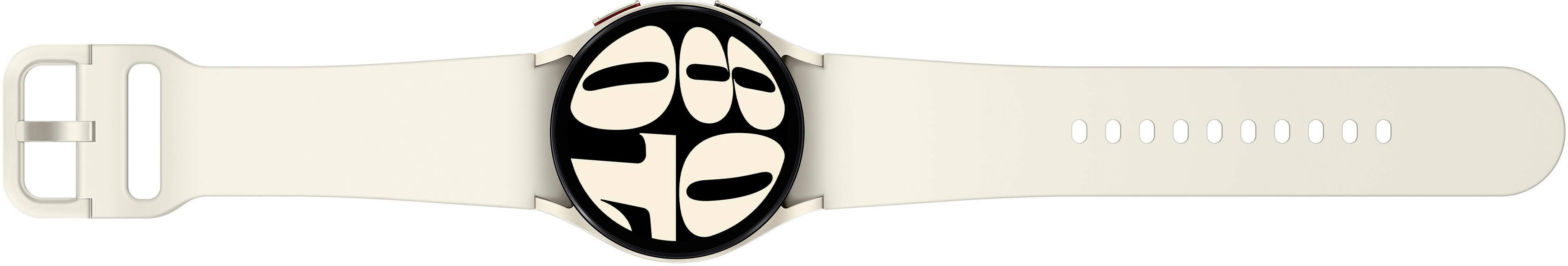 Alt View 14. Samsung - Galaxy Watch6 Aluminum Smartwatch 40mm BT - Cream.