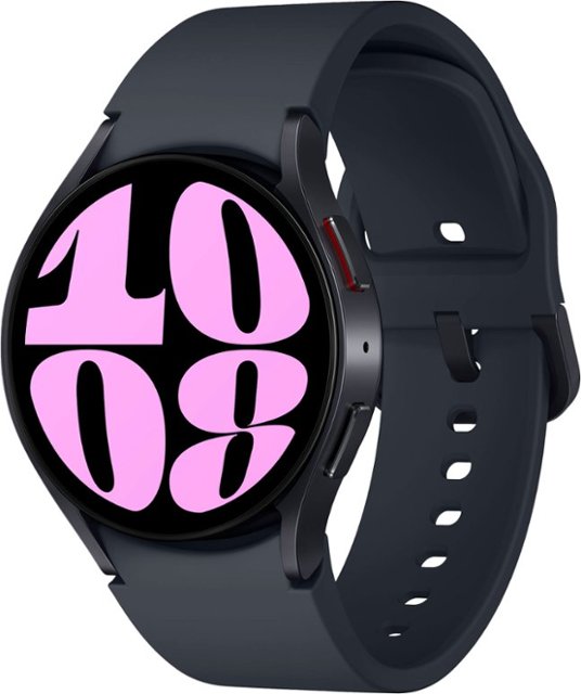 Front. Samsung - Galaxy Watch6 Aluminum Smartwatch 40mm BT - Graphite.