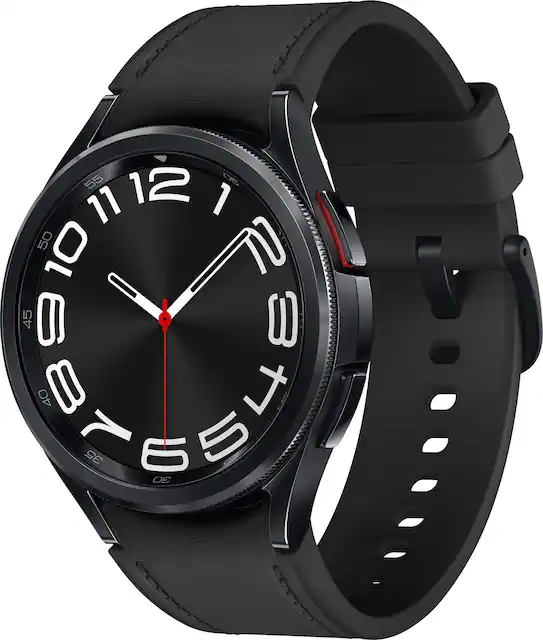 Samsung Galaxy Watch6 Classic Stainless Steel Smartwatch 43mm LTE Black SM R955UZKAXAA Best Buy