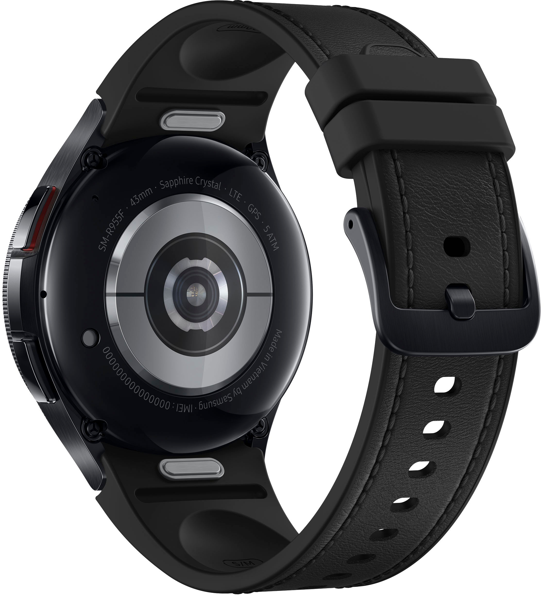 Samsung Galaxy Black Stainless 43mm Steel Best SM-R955UZKAXAA Smartwatch LTE Buy Classic Watch6 