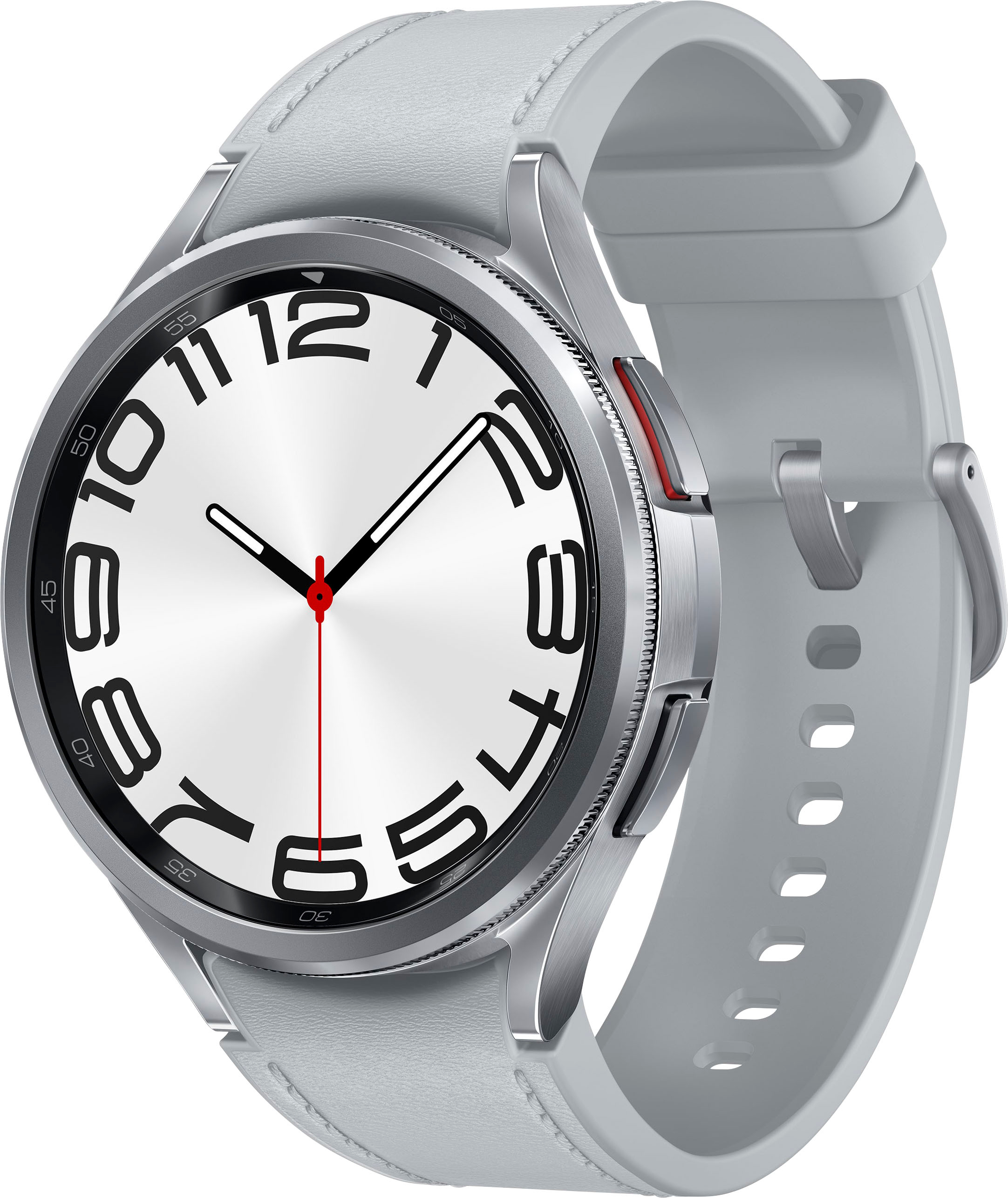 Silver Watch6 Galaxy Stainless Best Buy Classic - Samsung 47mm Steel LTE SM-R965UZSAXAA Smartwatch
