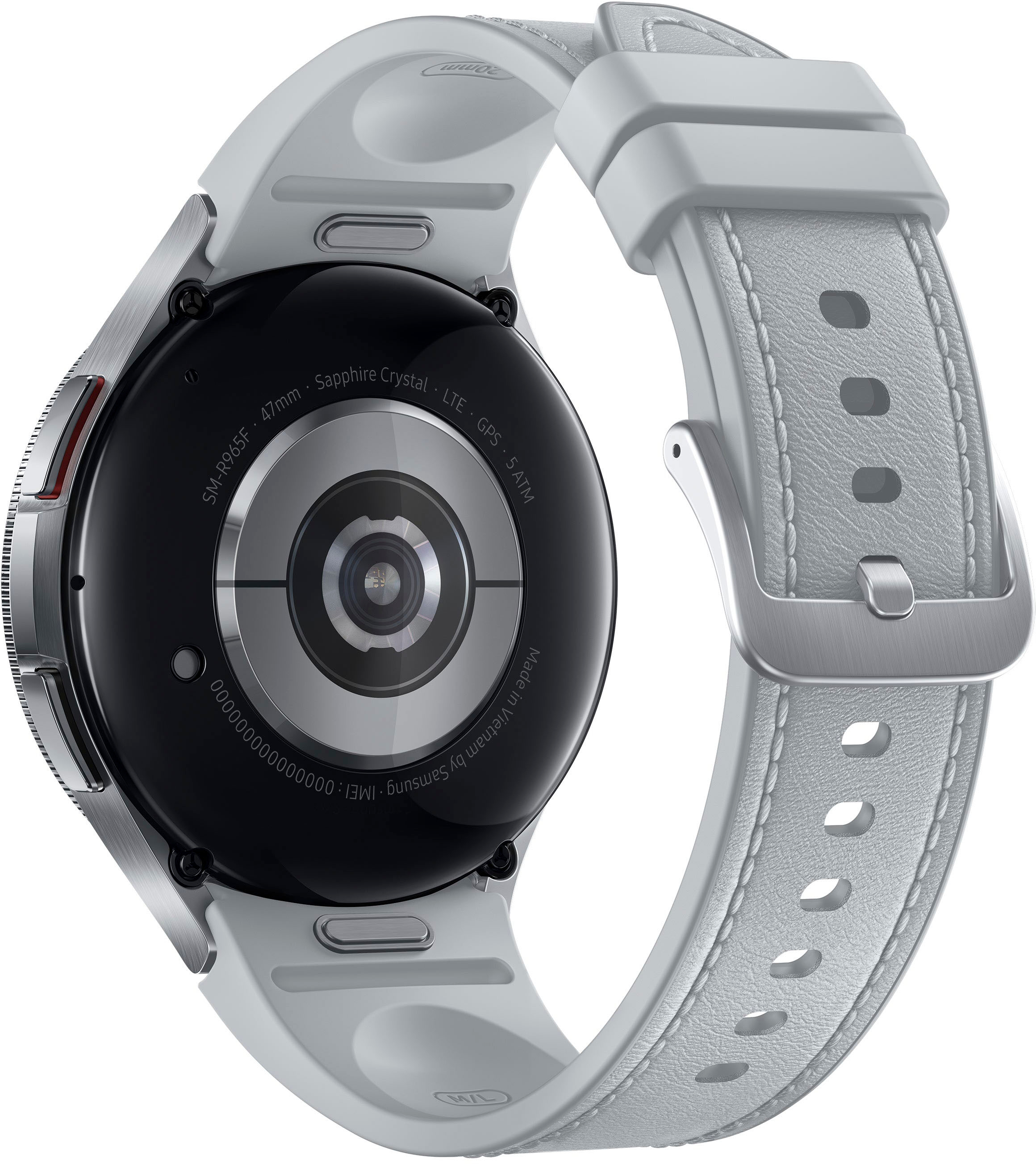 Samsung Galaxy Watch 6 - 44mm Leather Strap Hybrid (Grey)