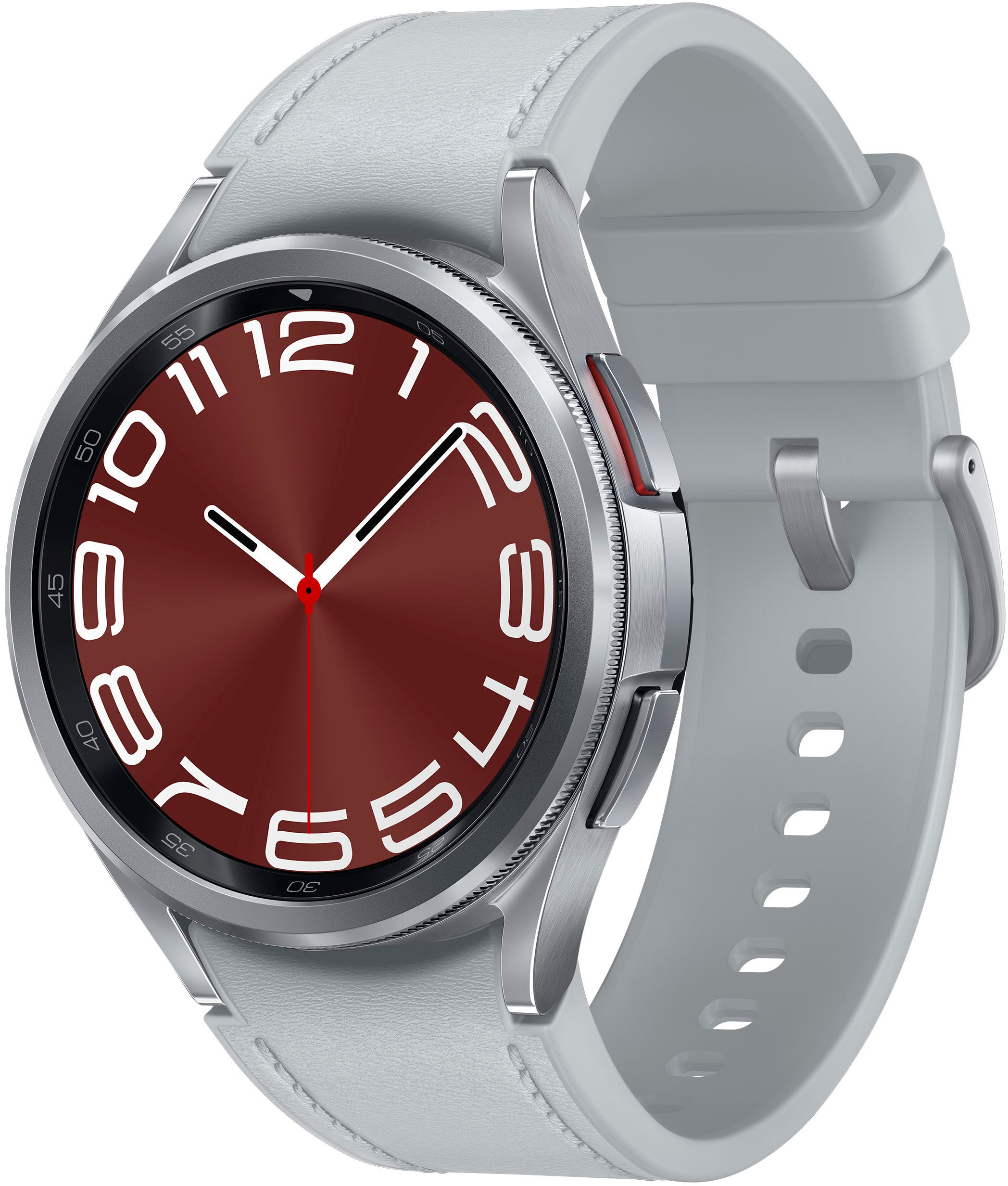 Samsung Galaxy Watch6 Classic Silver Best Buy SM-R955UZSAXAA Steel 43mm LTE Stainless Smartwatch 