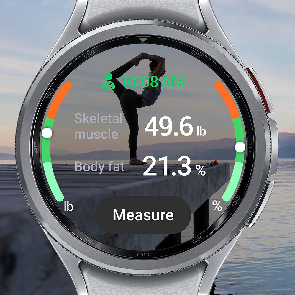 Samsung Galaxy Watch6 LTE (44mm, Silver, Compatible with Android only)