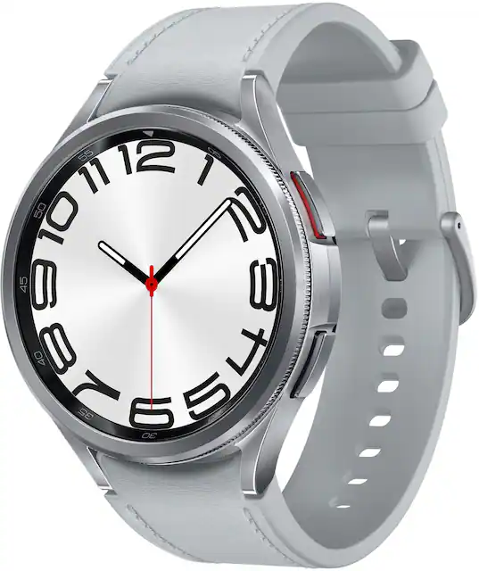 Samsung Galaxy Watch6 Classic Stainless Steel Smartwatch 47mm BT Silver SM R960NZSAXAA Best Buy