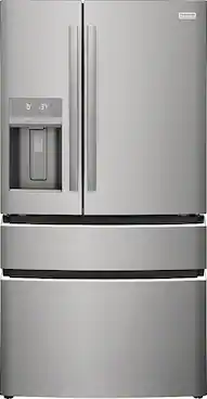 Front. Frigidaire - Gallery 26.3 Cu. Ft. 4-Door French Door Refrigerator - Stainless Steel.