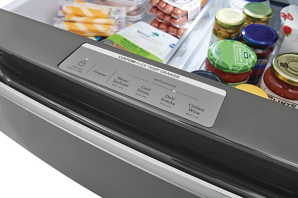 Alt View 12. Frigidaire - Gallery 26.3 Cu. Ft. 4-Door French Door Refrigerator - Stainless Steel.