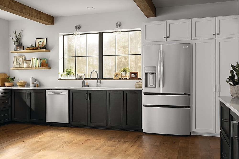 Alt View 24. Frigidaire - Gallery 26.3 Cu. Ft. 4-Door French Door Refrigerator - Stainless Steel.