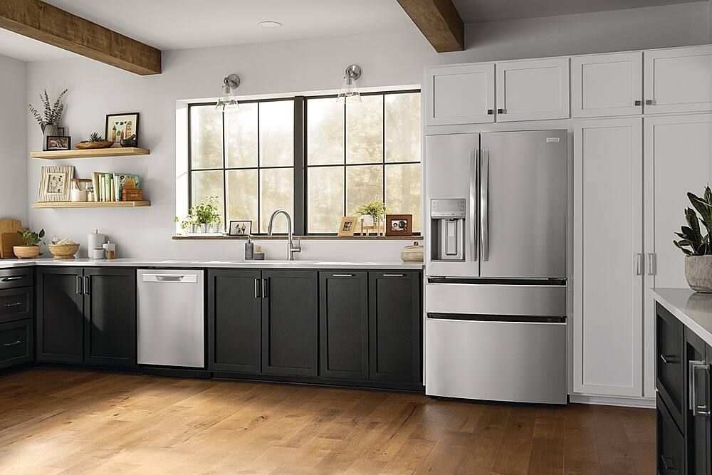 Alt View 24. Frigidaire - Gallery 26.3 Cu. Ft. 4-Door French Door Refrigerator - Stainless Steel.