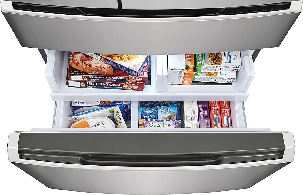 Alt View 3. Frigidaire - Gallery 26.3 Cu. Ft. 4-Door French Door Refrigerator - Stainless Steel.
