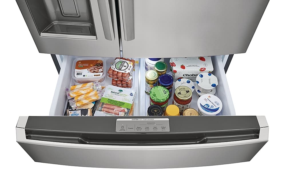 Alt View 4. Frigidaire - Gallery 26.3 Cu. Ft. 4-Door French Door Refrigerator - Stainless Steel.