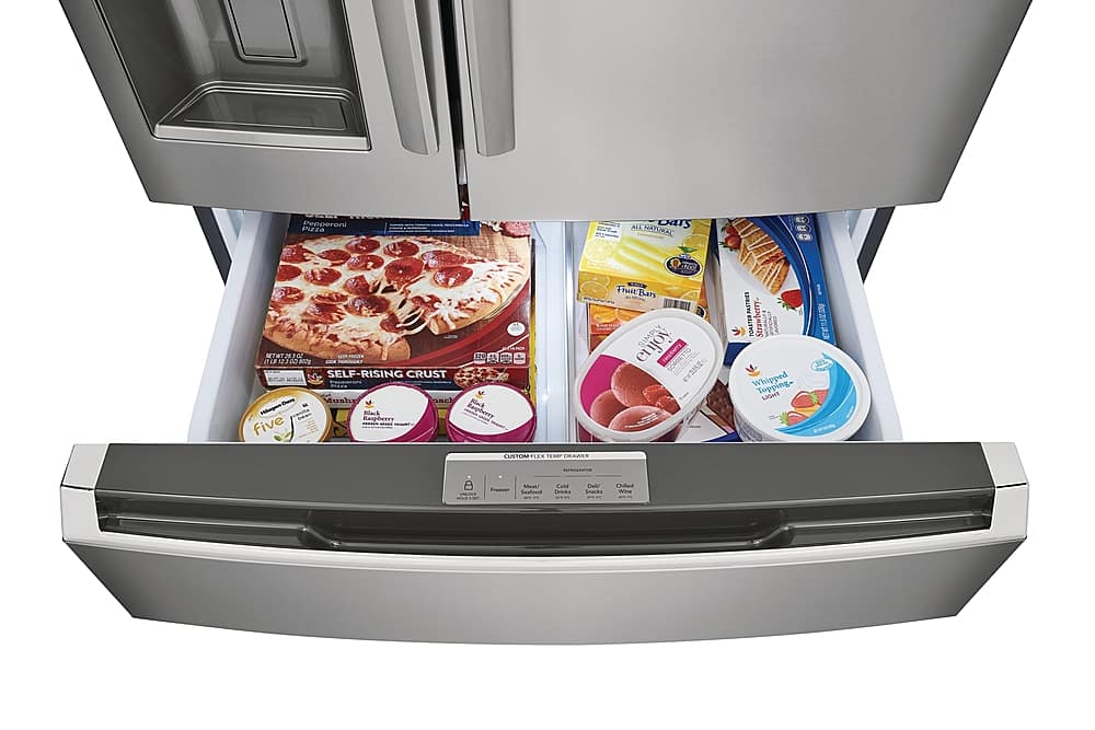 Alt View 5. Frigidaire - Gallery 26.3 Cu. Ft. 4-Door French Door Refrigerator - Stainless Steel.
