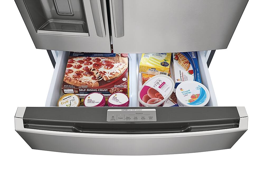 Alt View 5. Frigidaire - Gallery 26.3 Cu. Ft. 4-Door French Door Refrigerator - Stainless Steel.