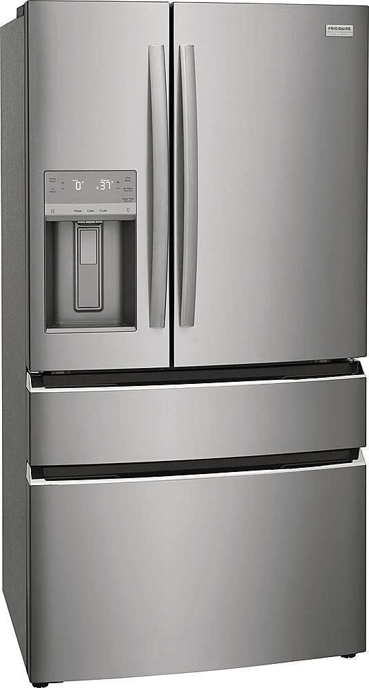 Left. Frigidaire - Gallery 26.3 Cu. Ft. 4-Door French Door Refrigerator - Stainless Steel.