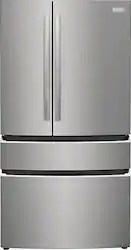 Frigidaire - Gallery 27.2 Cu. Ft. 4-Door French Door Refrigerator with Door-Edge Water Dispenser - Stainless Steel - Front_Zoom