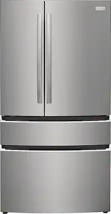 Front. Frigidaire - Gallery 27.2 Cu. Ft. 4-Door French Door Refrigerator - Stainless Steel.