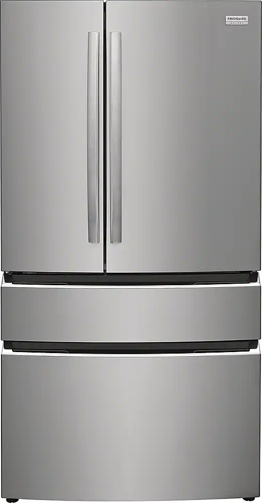 Frigidaire - Gallery 27.2 Cu. Ft. 4-Door French Door Refrigerator with Door-Edge Water Dispenser - Smudge Proof Stainless Steel