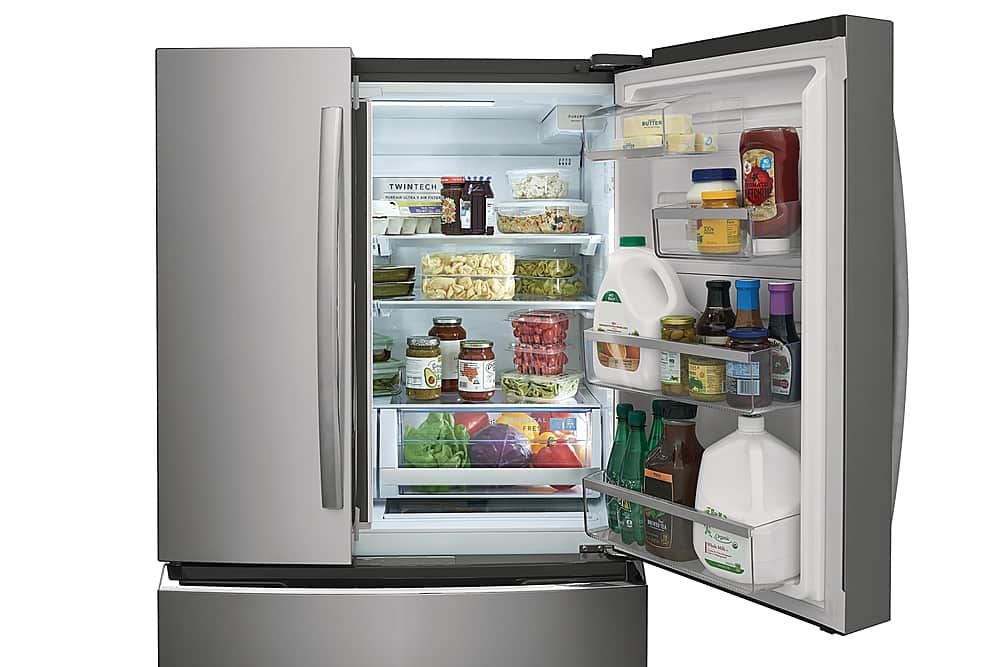 Alt View 3. Frigidaire - Gallery 27.2 Cu. Ft. 4-Door French Door Refrigerator - Stainless Steel.