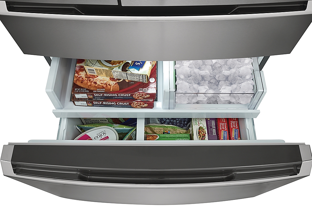 Alt View 5. Frigidaire - Gallery 27.2 Cu. Ft. 4-Door French Door Refrigerator - Stainless Steel.