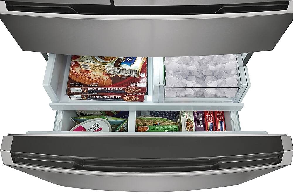 Alt View 5. Frigidaire - Gallery 27.2 Cu. Ft. 4-Door French Door Refrigerator - Stainless Steel.
