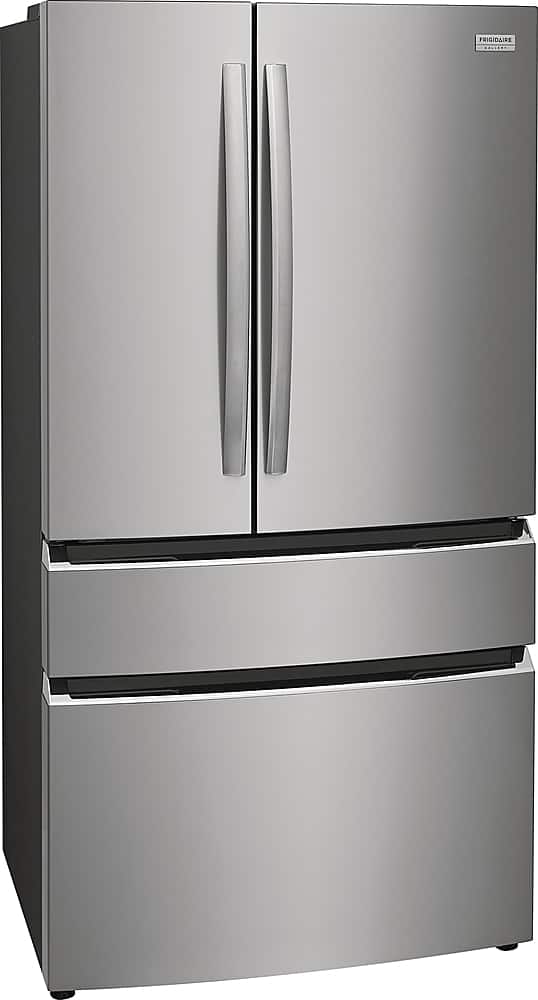 Left. Frigidaire - Gallery 27.2 Cu. Ft. 4-Door French Door Refrigerator - Stainless Steel.