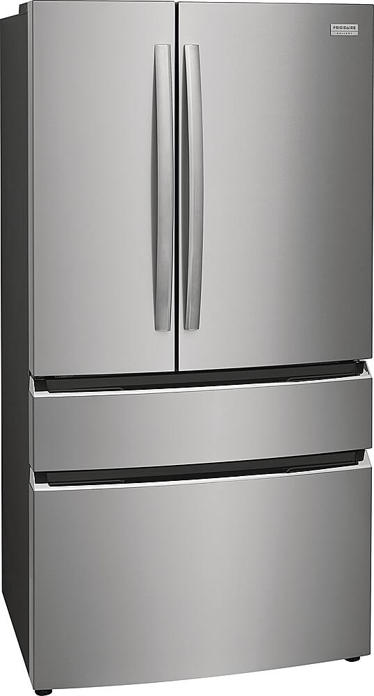 Left. Frigidaire - Gallery 27.2 Cu. Ft. 4-Door French Door Refrigerator - Stainless Steel.