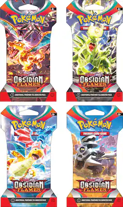 Front. Pokémon - Trading Card Game: Scarlet & Violet —Obsidian Flames Sleeved Booster - Styles May Vary.