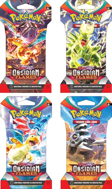 Pokémon Trading Card Game: Scarlet & Violet —Obsidian Flames Sleeved  Booster Styles May Vary 186-87375 - Best Buy