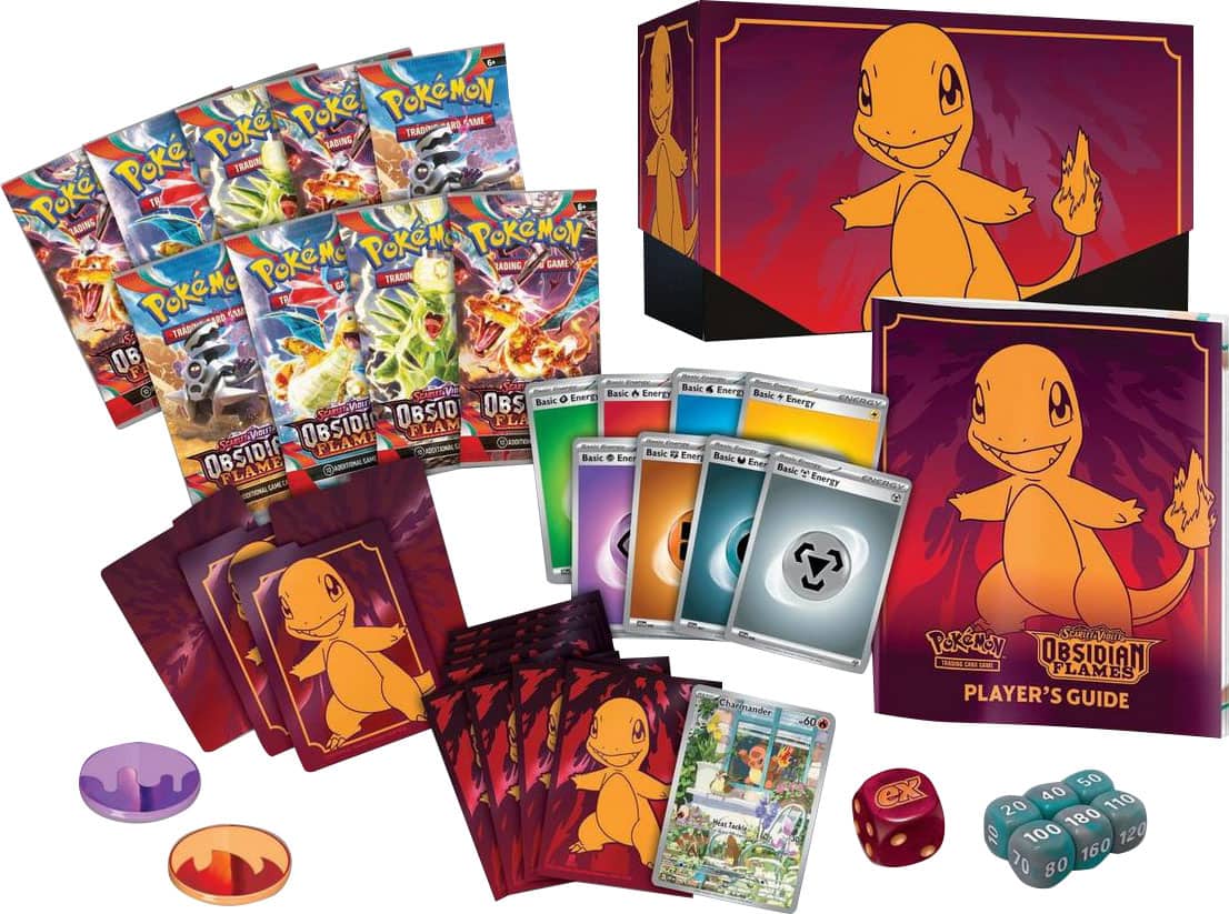 Front. Pokémon - Trading Card Game: Scarlet & Violet —Obsidian Flames Elite Trainer Box.