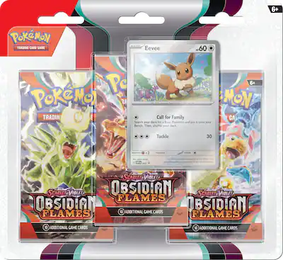 Pokmon - Trading Card Game: Scarlet & Violet Obsidian Flames 3pk Booster - Styles May Vary Pokmon - Trading Card Game: Scarlet & Violet Obsidian Flames 3pk Booster - Styles May Vary