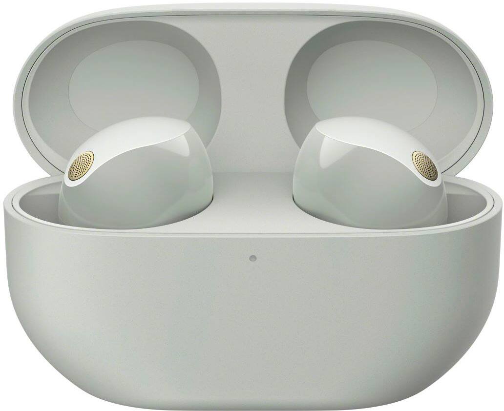 Alt View 11. Sony - WF1000XM5 True Wireless Noise Cancelling Earbuds - Silver.