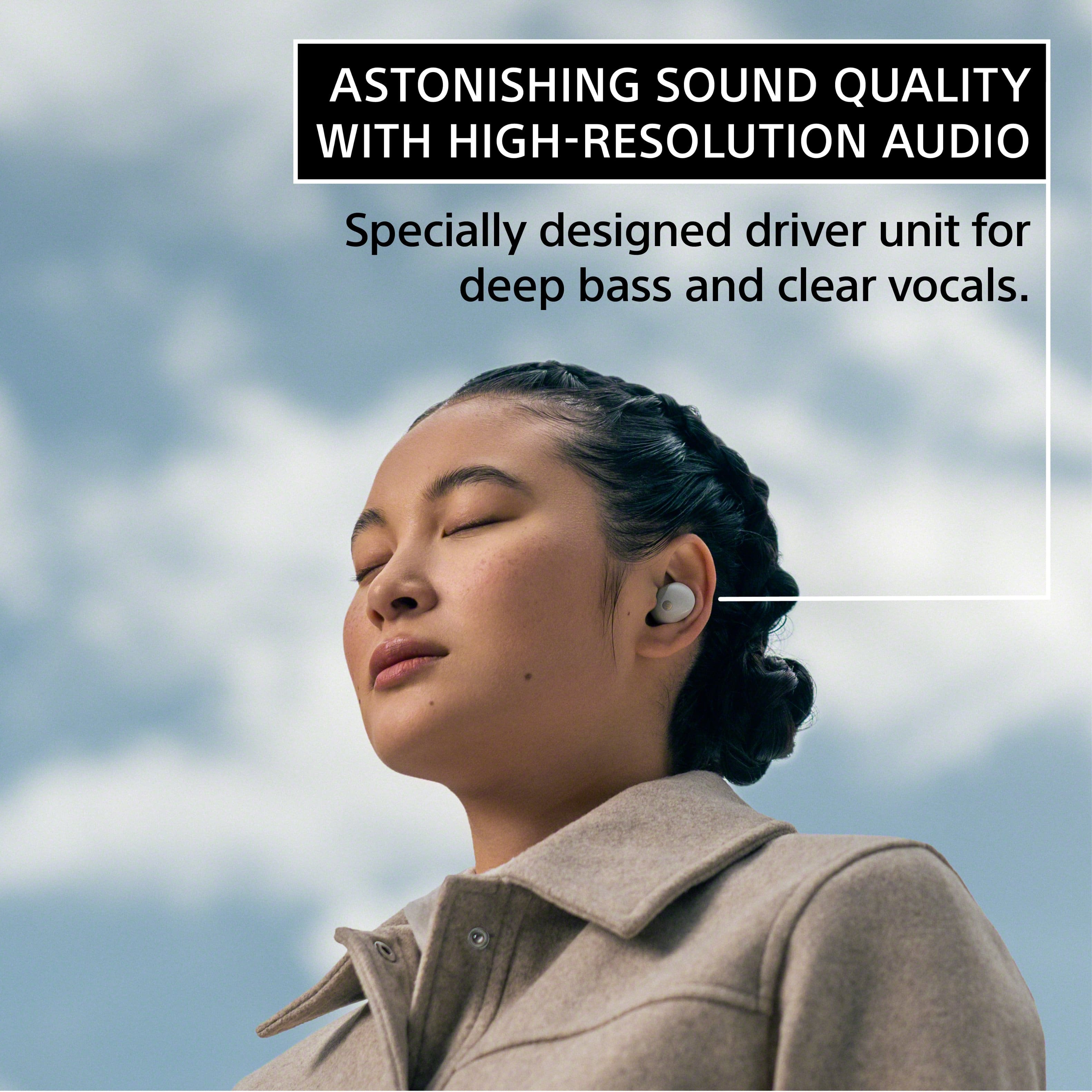 Astonishing sound quality with high-resolution audio. Specially designed driver unit for deep bass and clear vocals.