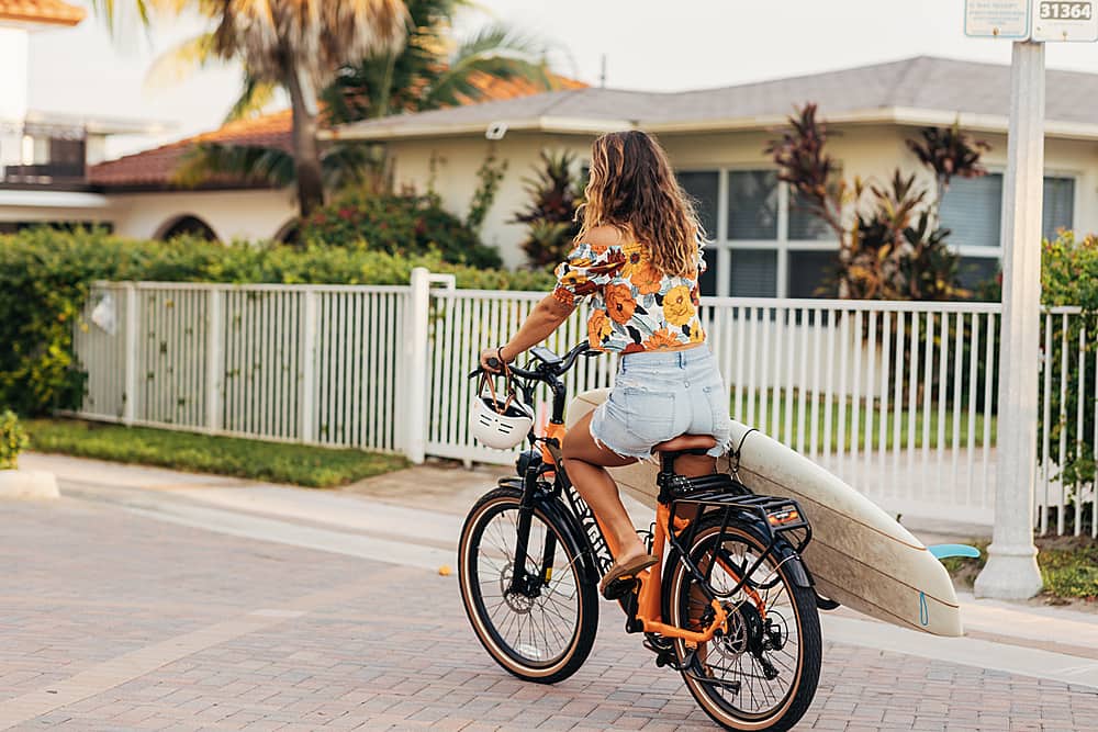 Alt View 13. Heybike - Cityrun Ebike w/ 55mi Max Operating Range & 25 mph Max Speed - Orange.
