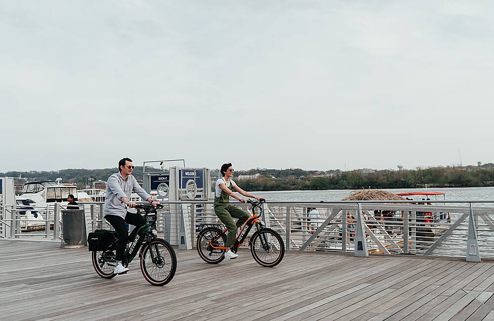 Angle. Heybike - Cityrun Ebike w/ 55mi Max Operating Range & 25 mph Max Speed - Black.