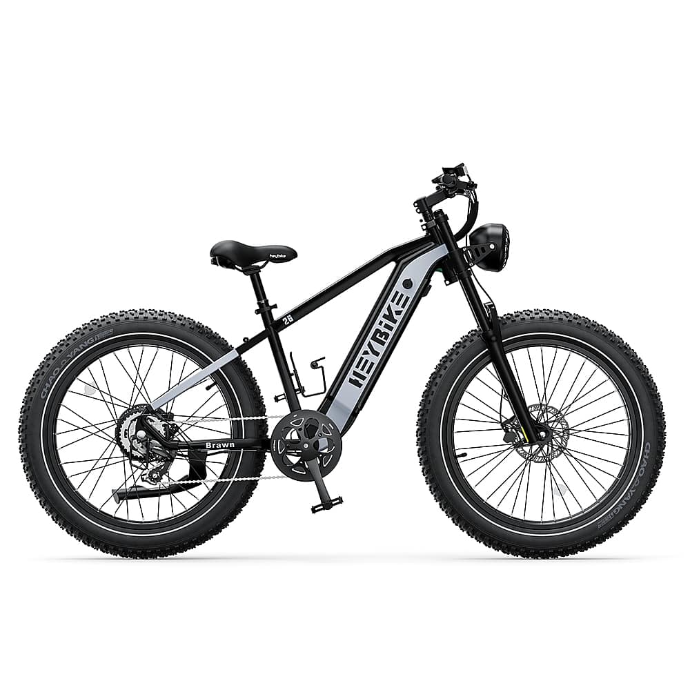 Front. Heybike - Brawn Ebike w/ 65mi Max Operating Range & 28 mph Max Speed-for Any Terrain - Black.