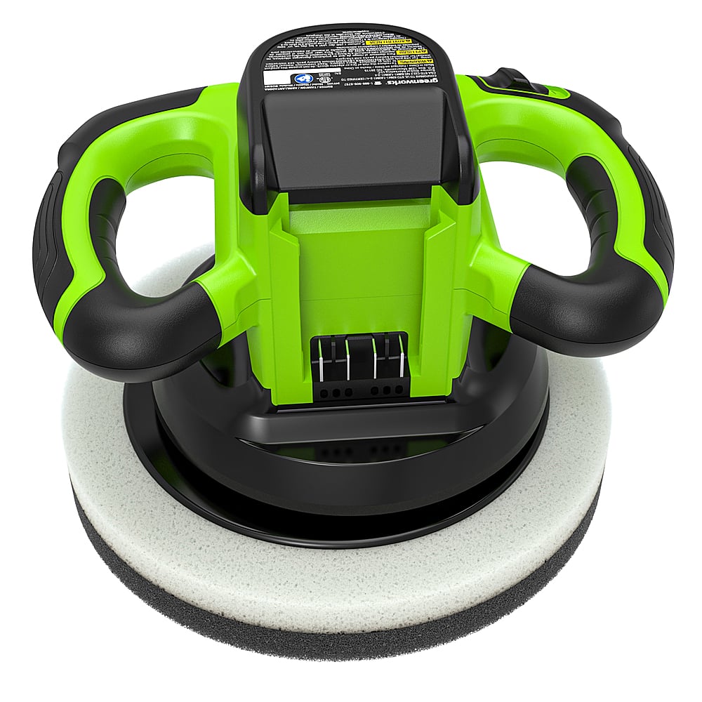 Back. Greenworks - 24 Volt Buffer (Battery & Charger Not Included) - Green.