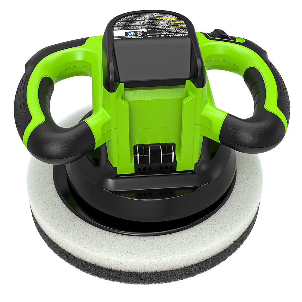 Back. Greenworks - 24 Volt Buffer (Battery & Charger Not Included) - Green.