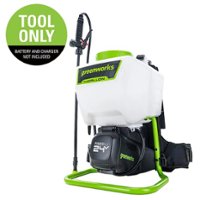 Greenworks - 24 Volt Backpack Sprayer with (1) 2 Ah Battery and Charger - Green - Front_Zoom