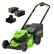 Alt View 23. Greenworks - 80V 21” Cordless Self-Propelled Lawn Mower with (2) 4.0 Ah Batteries and Dual-Port Charger - Green.