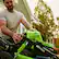 Alt View 25. Greenworks - 80V 21” Cordless Self-Propelled Lawn Mower with (2) 4.0 Ah Batteries and Dual-Port Charger - Green.