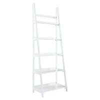 Linon Home Décor - Clayborn 5-Shelf Bookcase - White - Front_Zoom