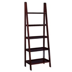 Linon Home Décor - Radford Ladder Bookshelf - Espresso - Front_Zoom