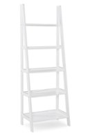Linon Home Décor - Radford Five-Tier Ladder Bookshelf - White - Front_Zoom