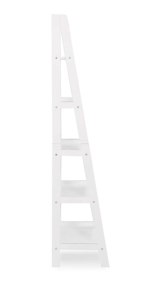 Linon Home Décor Radford Five-Tier Ladder Bookshelf White BSTB254 ...