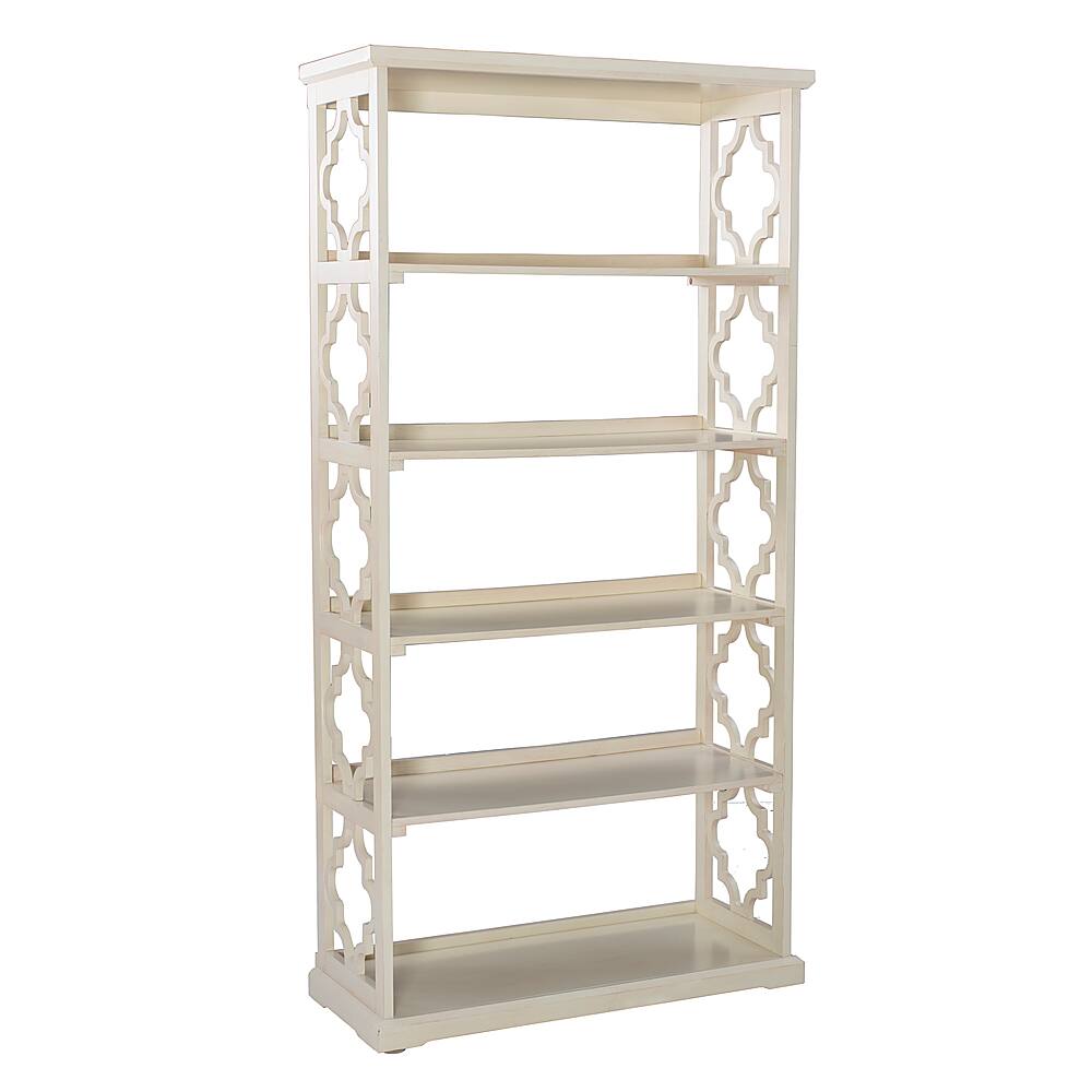 Linon Home Décor – Truxton Five-Shelf Bookcase – White Uae Electronic uaeelectronic.com